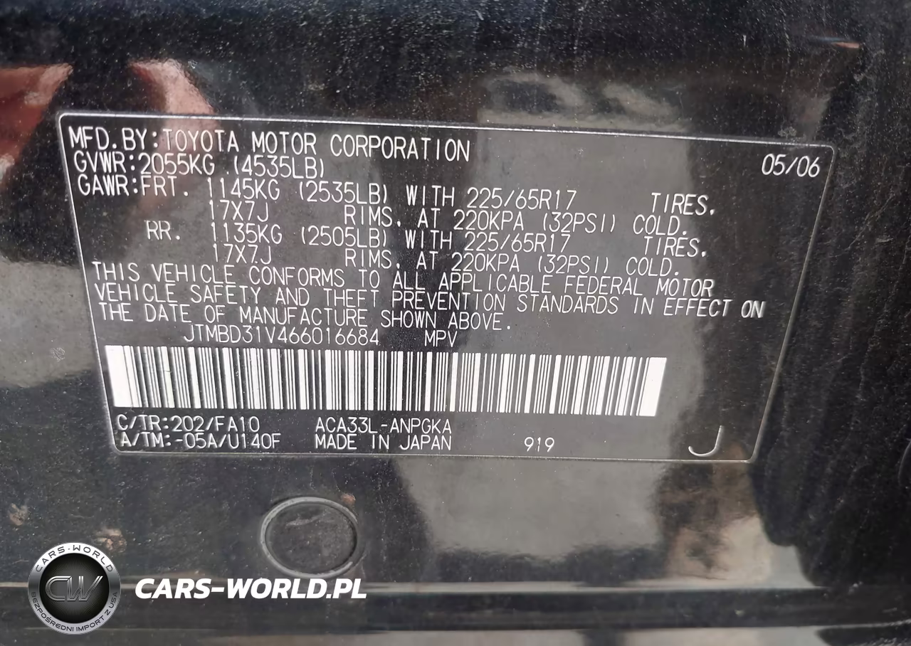 2006 Toyota Rav4 Limited VIN:JTMBD31V466016684 - 9