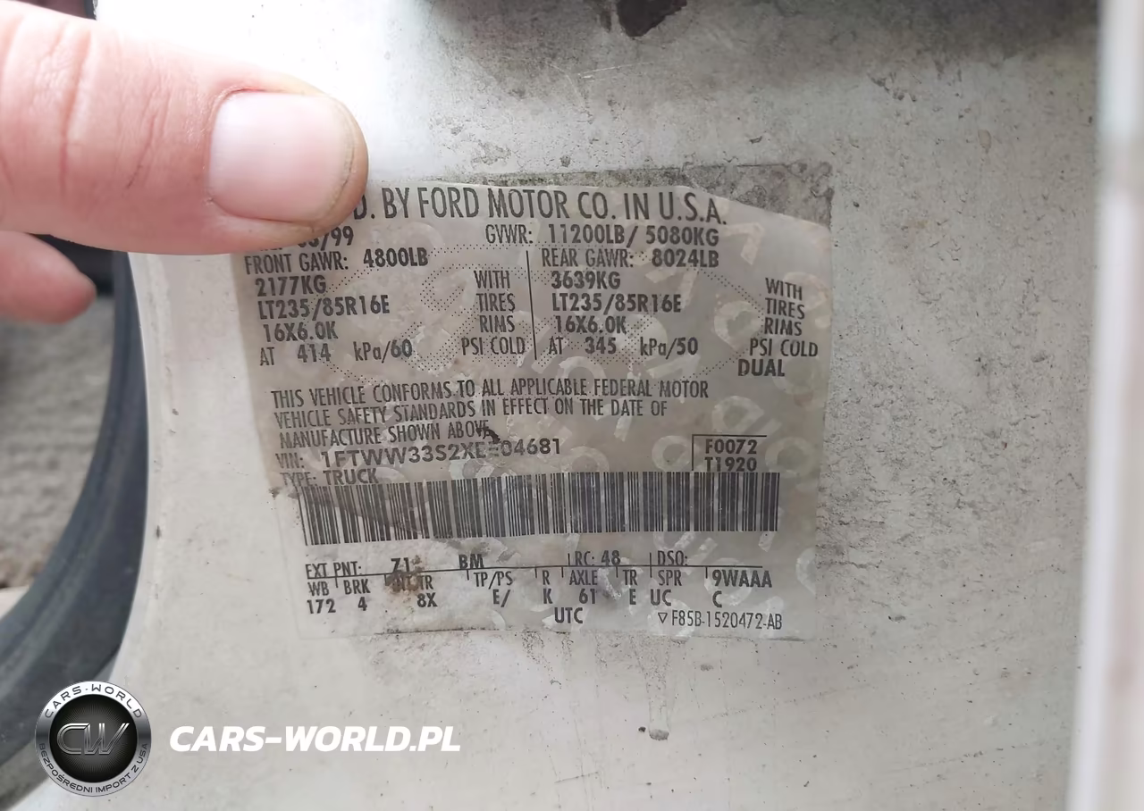 1999 Ford F-350 Lariat-Xl-Xlt VIN:1FTWW33S2XEE04681 - 8