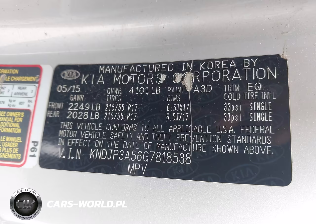 2016 Kia Soul + VIN:KNDJP3A56G7818538 - 9