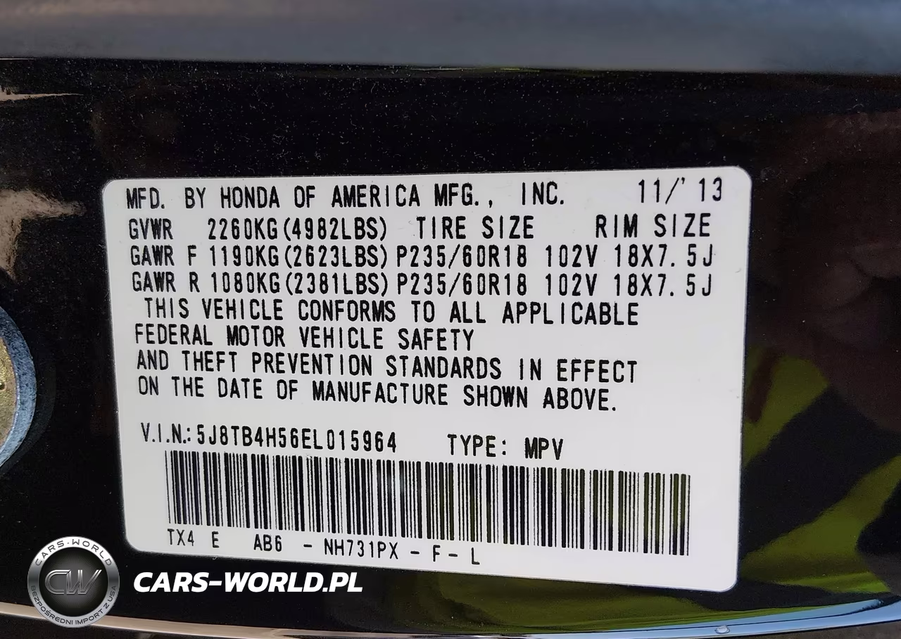 2014 Acura Rdx VIN:5J8TB4H56EL015964 - 9