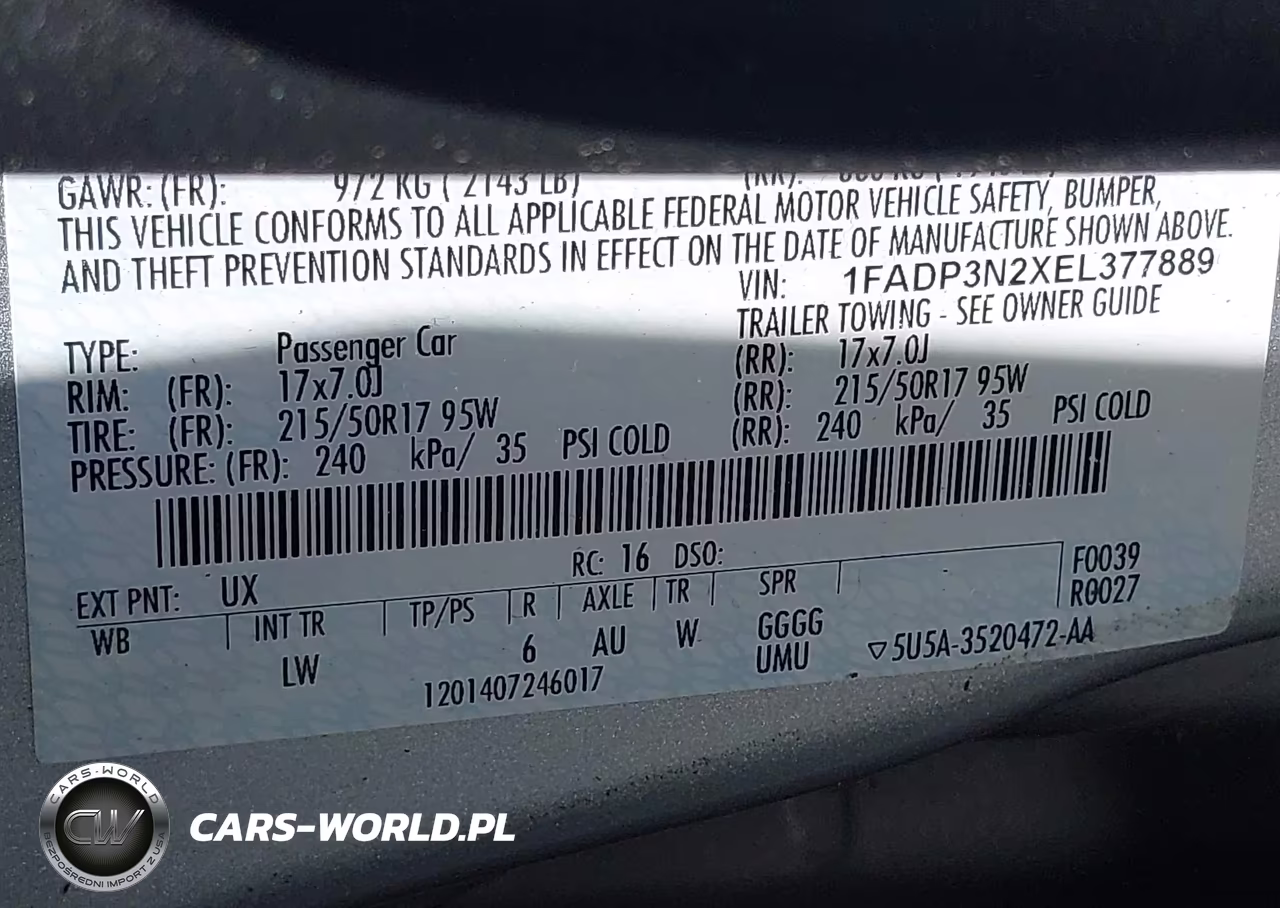 2014 Ford Focus Titanium VIN:1FADP3N2XEL377889 - 9