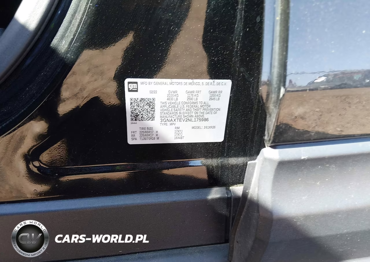 2022 Chevrolet Equinox Awd 2Fl VIN:3GNAXTEV2NL175986 - 9