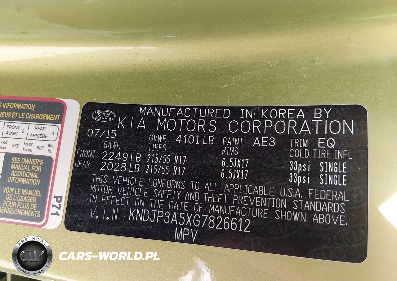 2016 Kia Soul + VIN:KNDJP3A5XG7826612 - 9