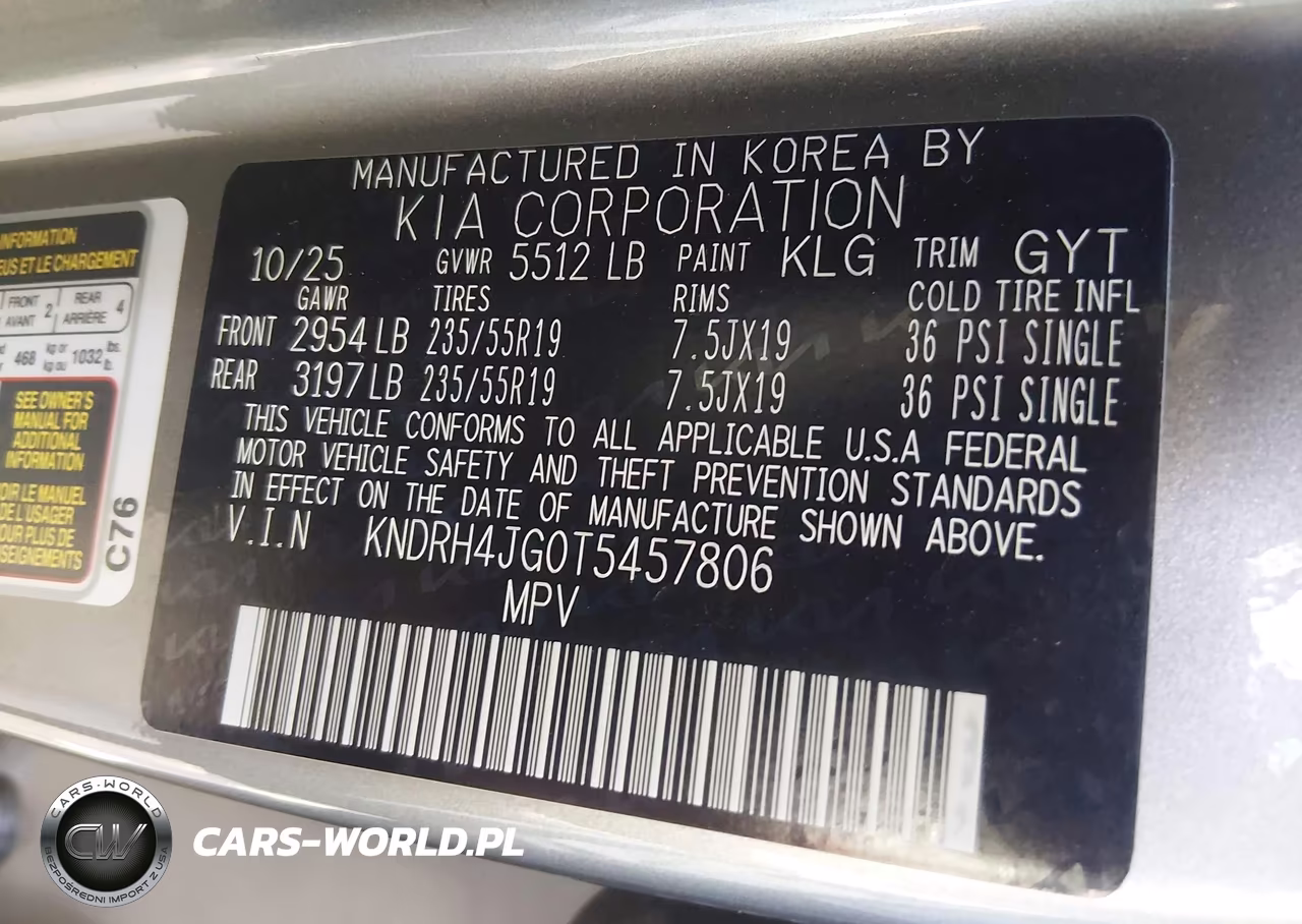 2026 Kia Sorento Hybrid Ex VIN:KNDRH4JG0T5457806 - 9