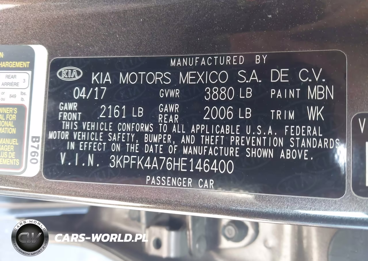 2017 Kia Forte Lx VIN:3KPFK4A76HE146400 - 9
