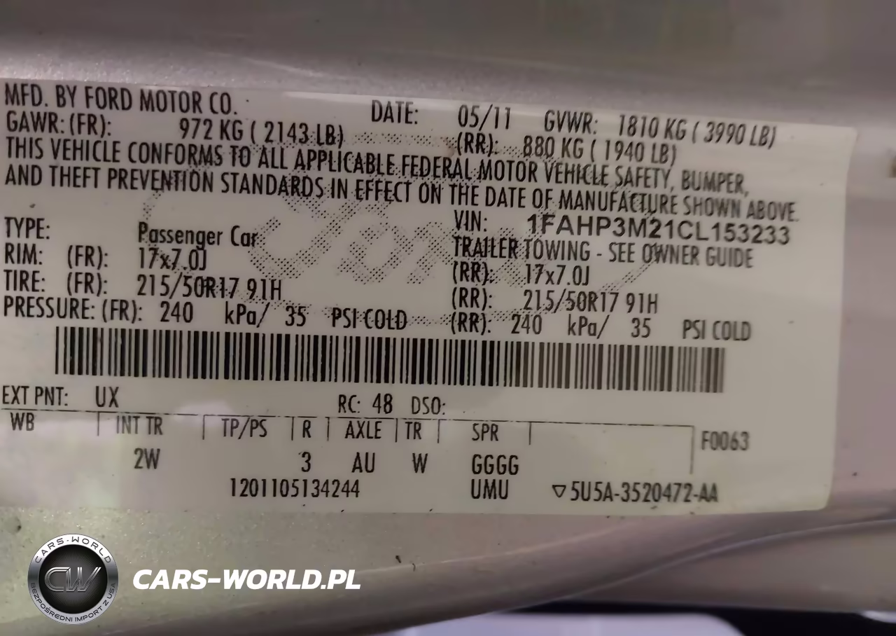 2012 Ford Focus Sel VIN:1FAHP3M21CL153233 - 9