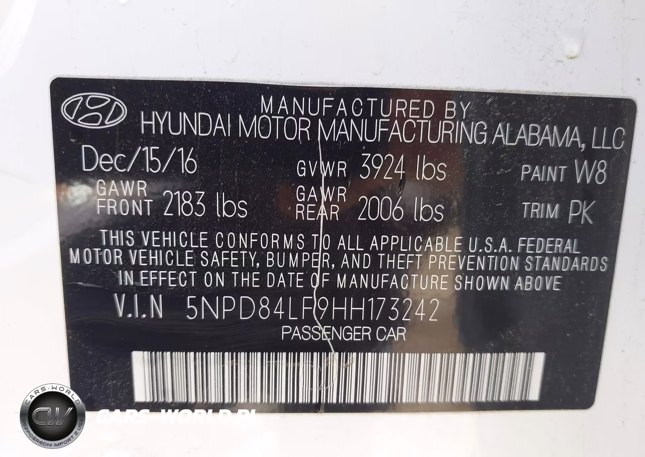2017 Hyundai Elantra Se VIN:5NPD84LF9HH173242 - 9