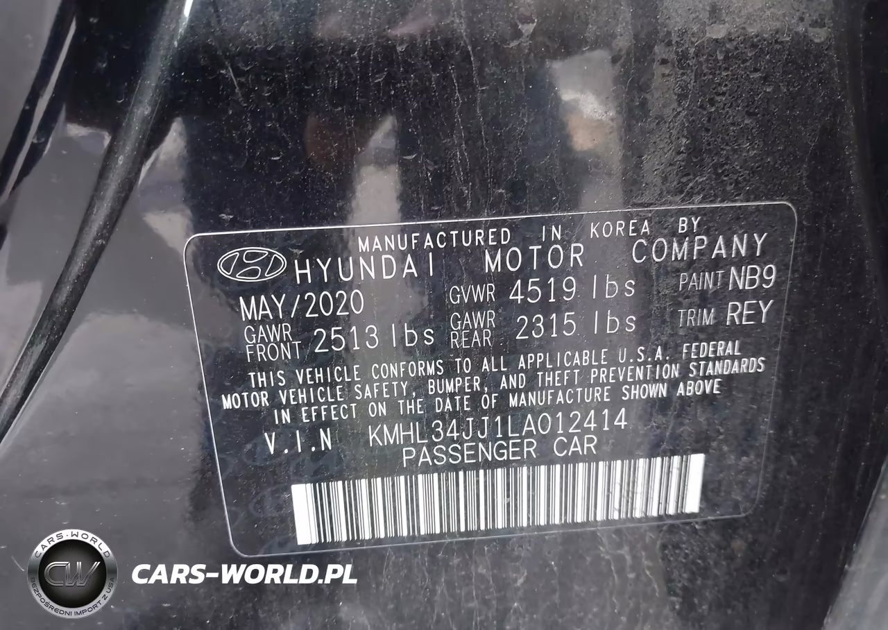 2020 Hyundai Sonata Hybrid Sel VIN:KMHL34JJ1LA012414 - 9