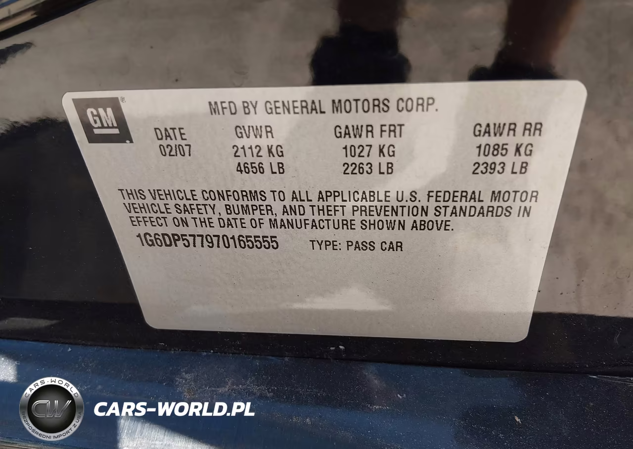 2007 Cadillac Cts Standard VIN:1G6DP577970165555 - 9