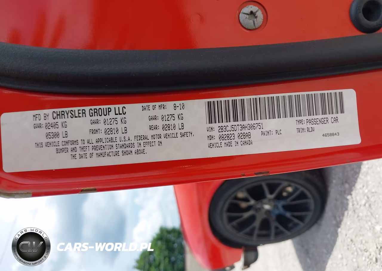 2010 Dodge Challenger R-T VIN:2B3CJ5DT3AH306751 - 9