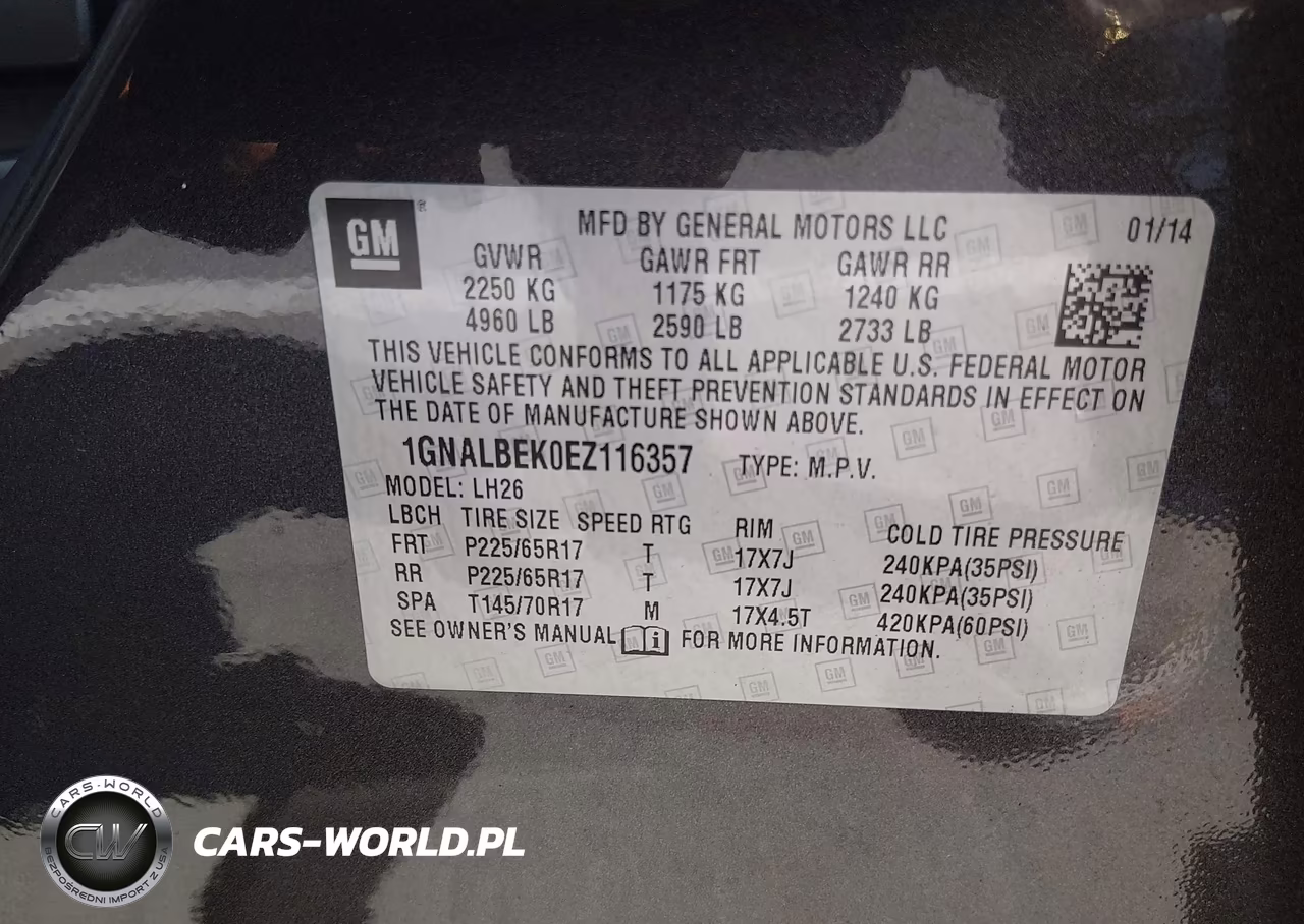 2014 Chevrolet Equinox 1Lt VIN:1GNALBEK0EZ116357 - 9