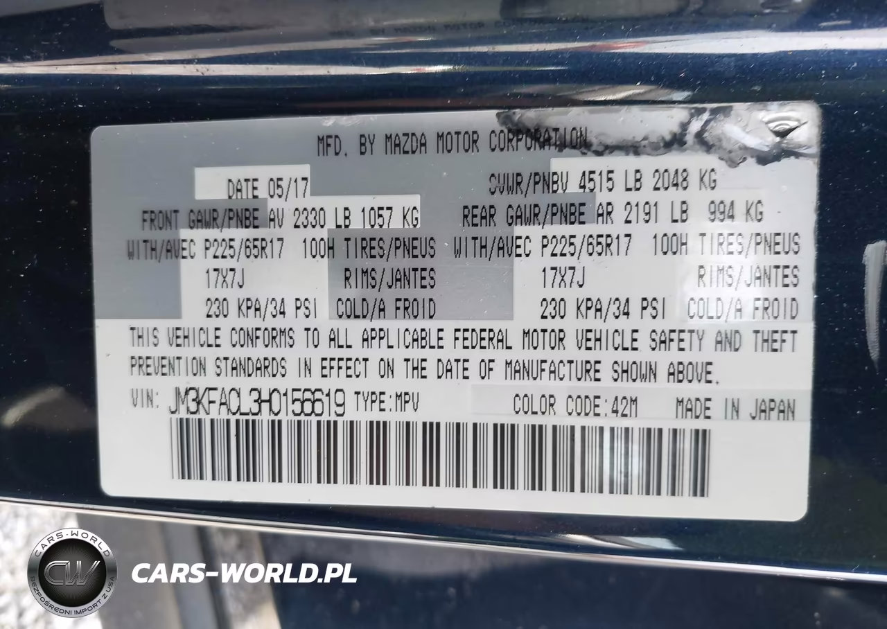 2017 Mazda Cx-5 Touring VIN:JM3KFACL3H0156619 - 9