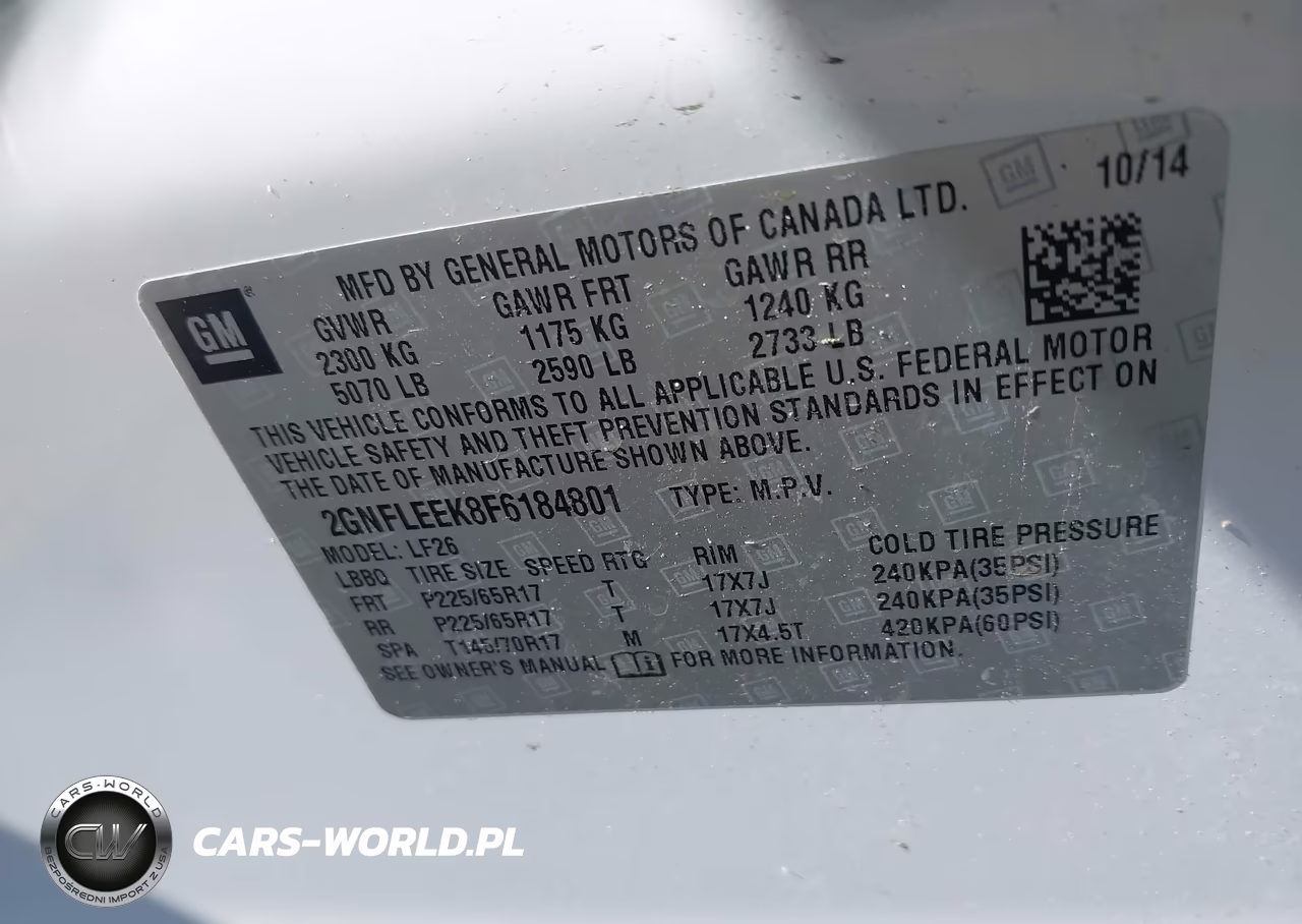 2015 Chevrolet Equinox Ls VIN:2GNFLEEK8F6184801 - 9