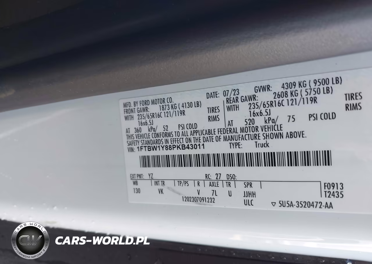 2023 Ford Transit-350 VIN:1FTBW1Y88PKB43011 - 9