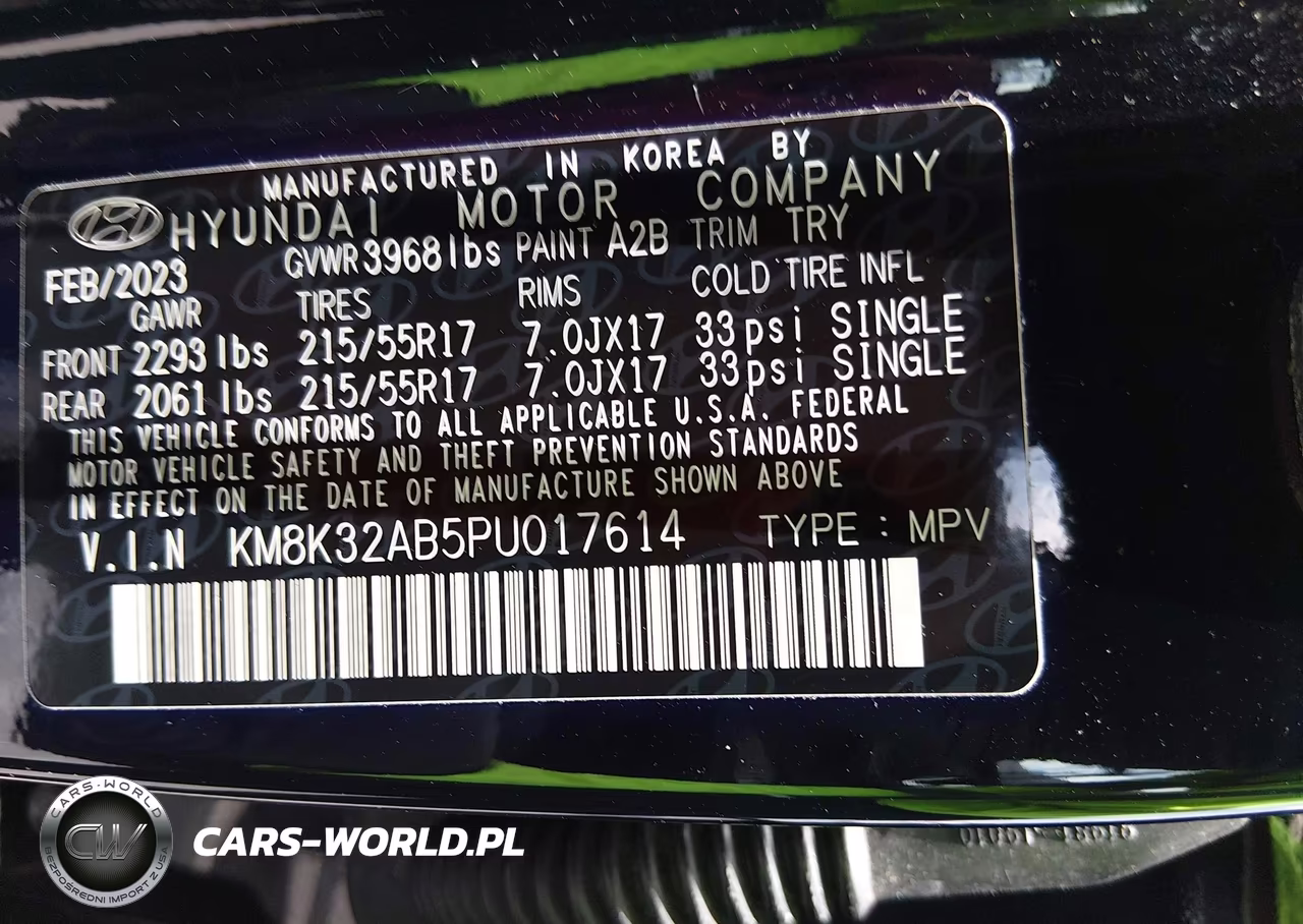 2023 Hyundai Kona Sel VIN:KM8K32AB5PU017614 - 9