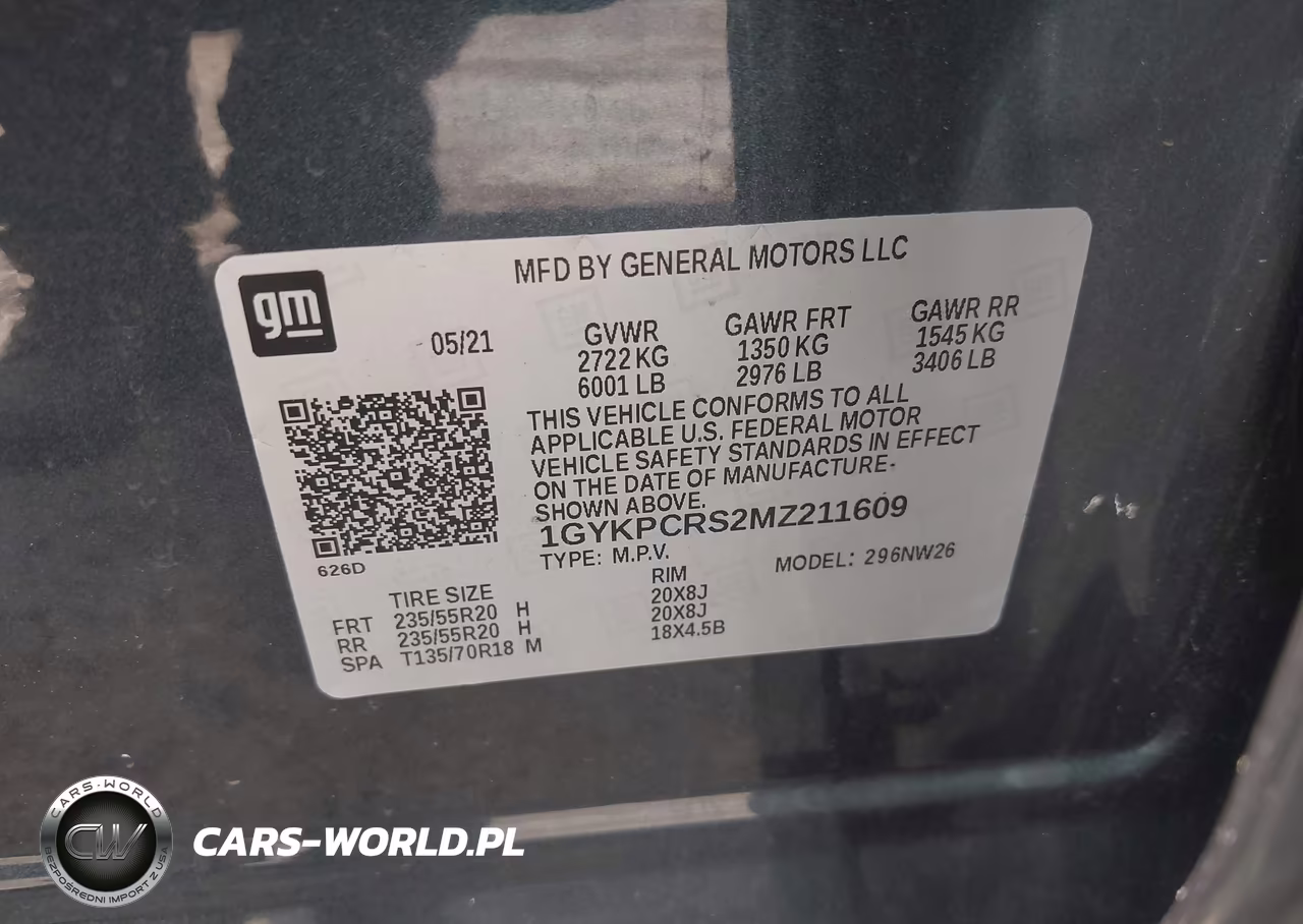 2021 Cadillac Xt6 Fwd Premium Luxury VIN:1GYKPCRS2MZ211609 - 9