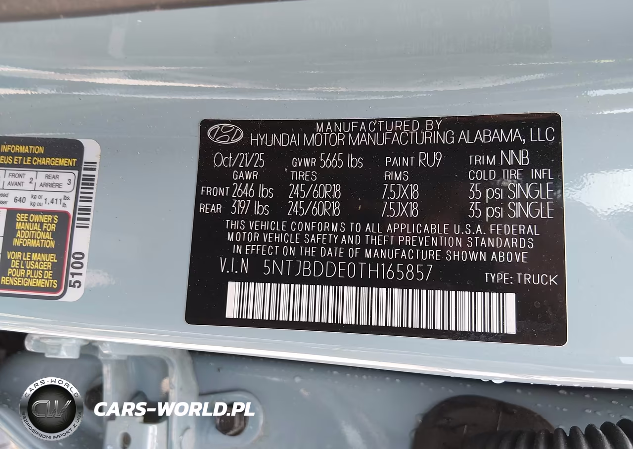 2026 Hyundai Santa Cruz Sel VIN:5NTJBDDE0TH165857 - 9