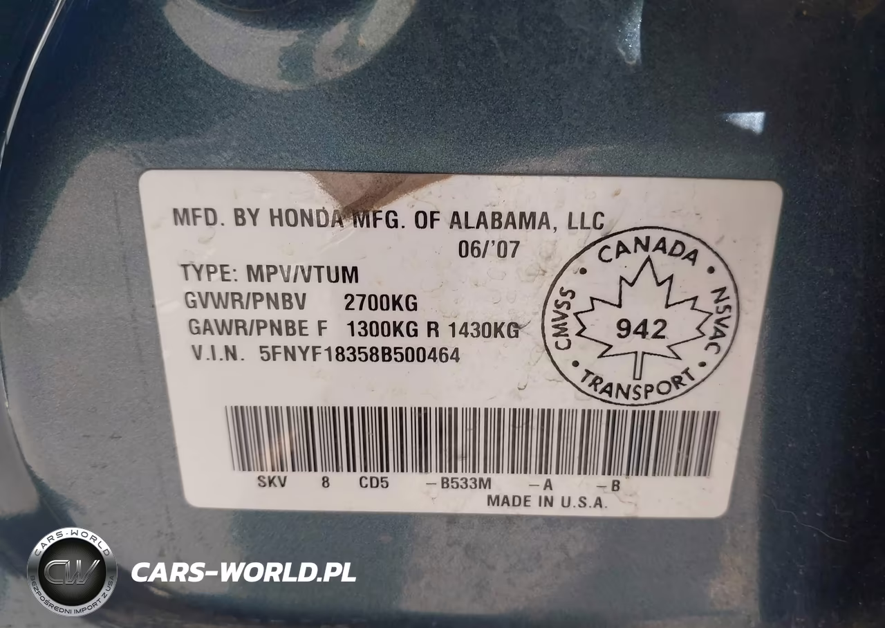 2008 Honda Pilot Se VIN:5FNYF18358B500464 - 9