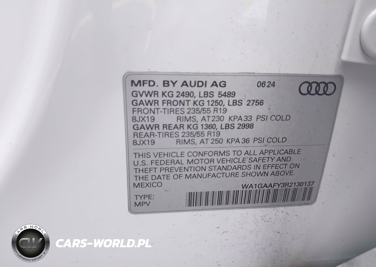 2024 Audi Q5 Premium 45 Tfsi S Line Quattro VIN:WA1GAAFY3R2130137 - 9