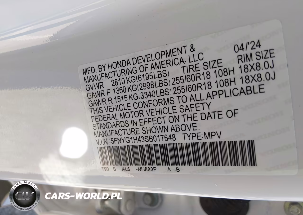 2025 Honda Pilot Ex-L VIN:5FNYG1H43SB017648 - 9