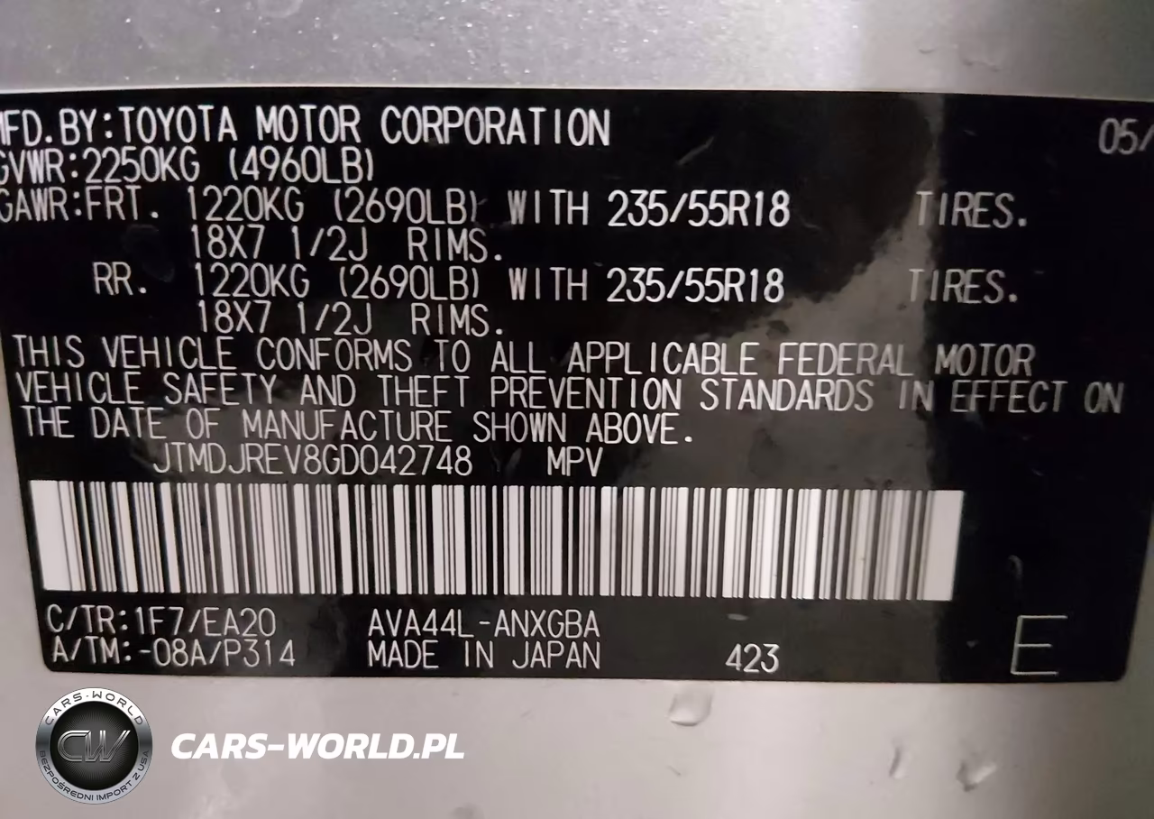 2016 Toyota Rav4 Hybrid Limited VIN:JTMDJREV8GD042748 - 9
