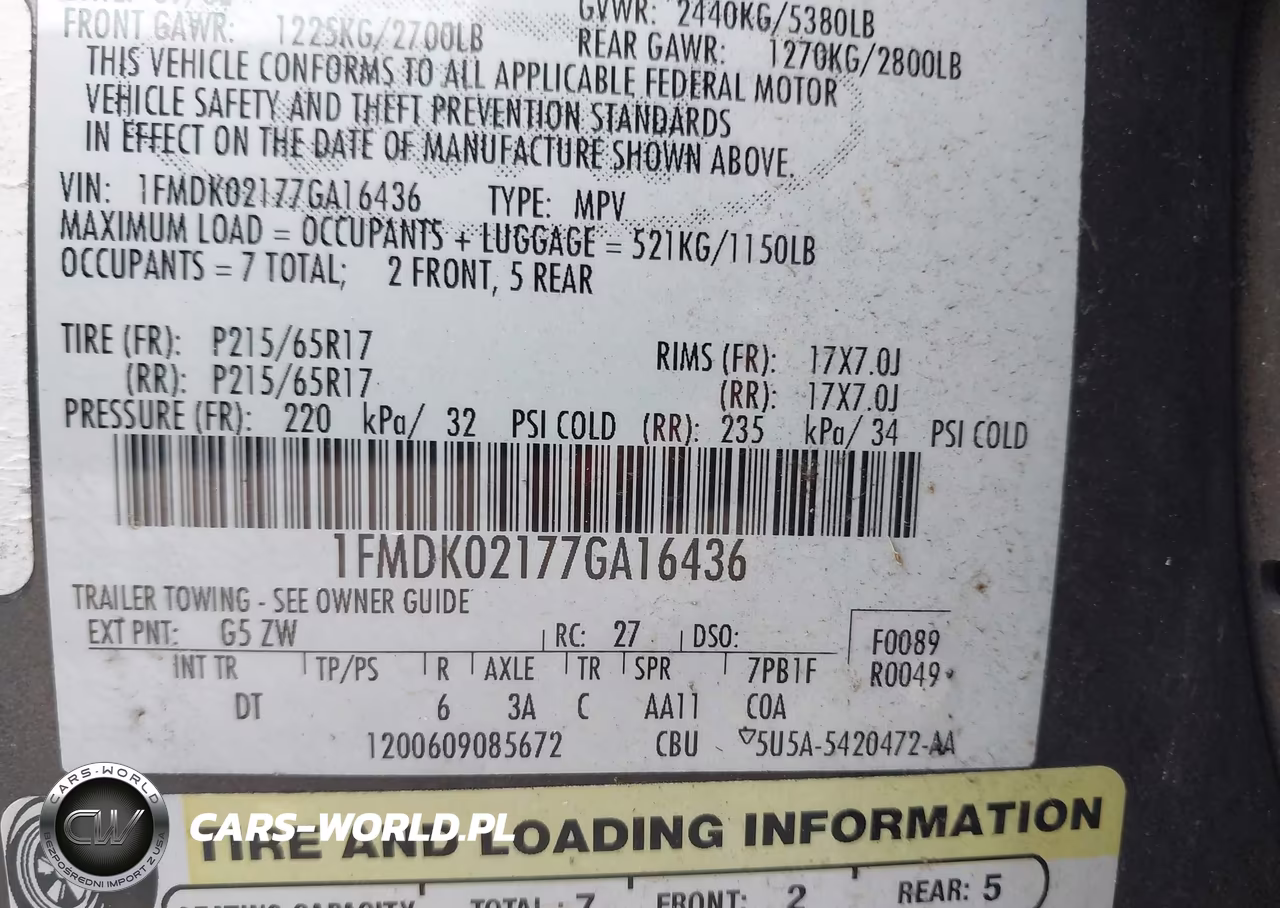 2007 Ford Freestyle Sel VIN:1FMDK02177GA16436 - 9