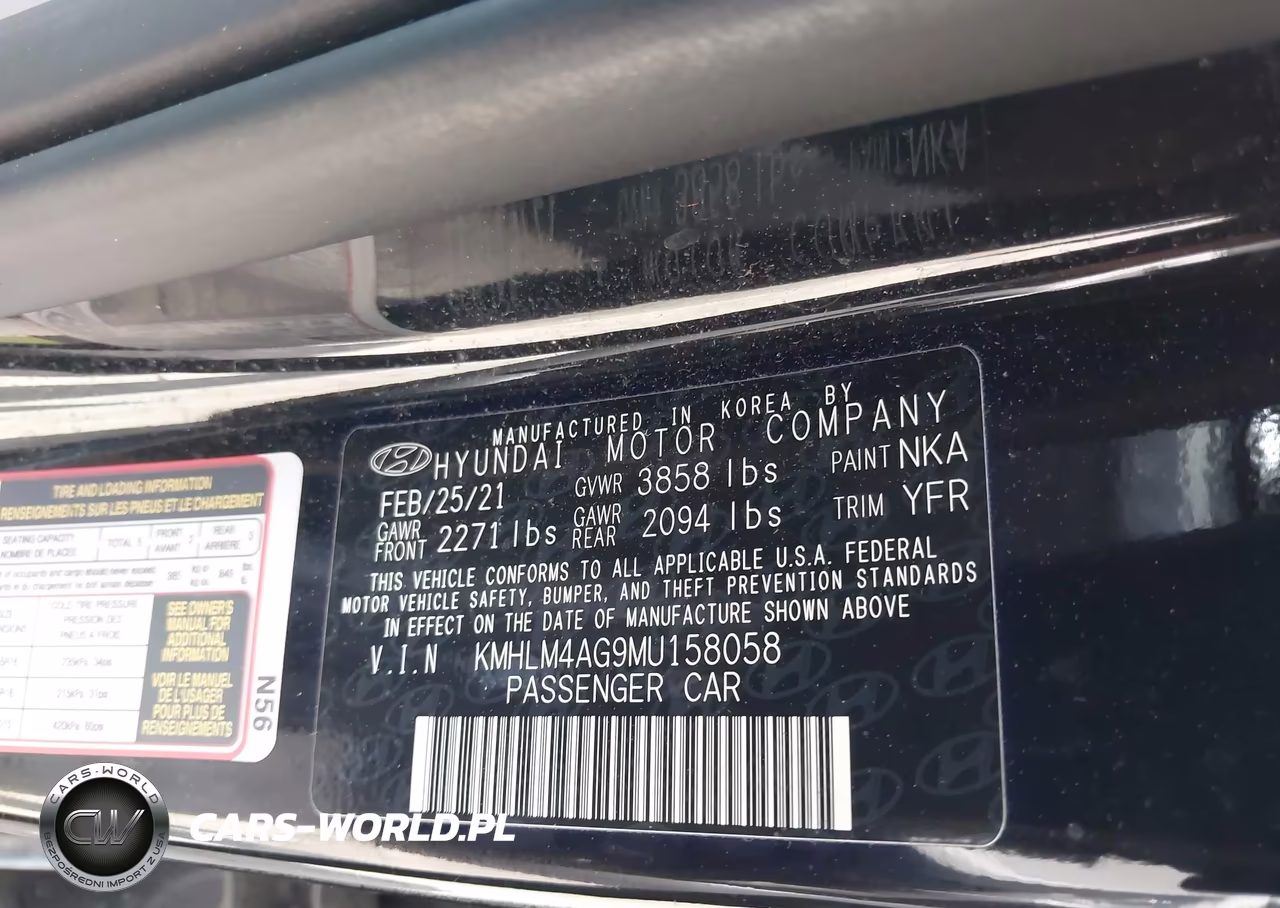 2021 Hyundai Elantra Sel VIN:KMHLM4AG9MU158058 - 9