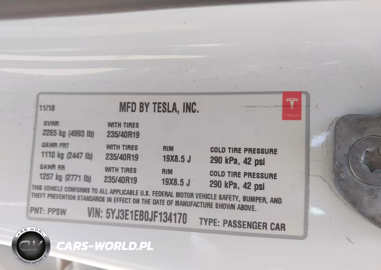2018 Tesla Model 3 Long Range-Performance VIN:5YJ3E1EB0JF134170 - 9