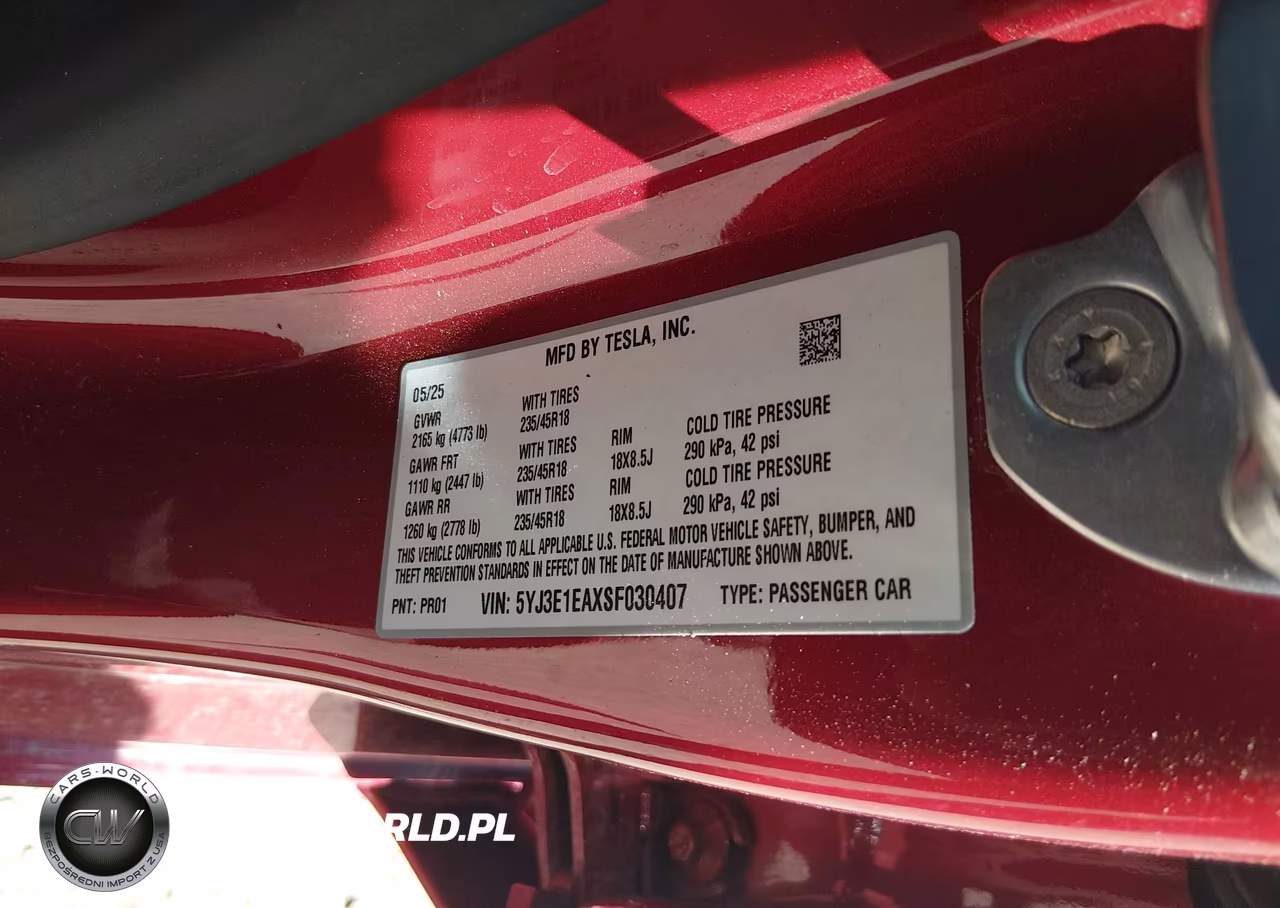 2025 Tesla Model 3 Long Range Rear-Wheel Drive-Standard Rear-Wheel Drive VIN:5YJ3E1EAXSF030407 - 9