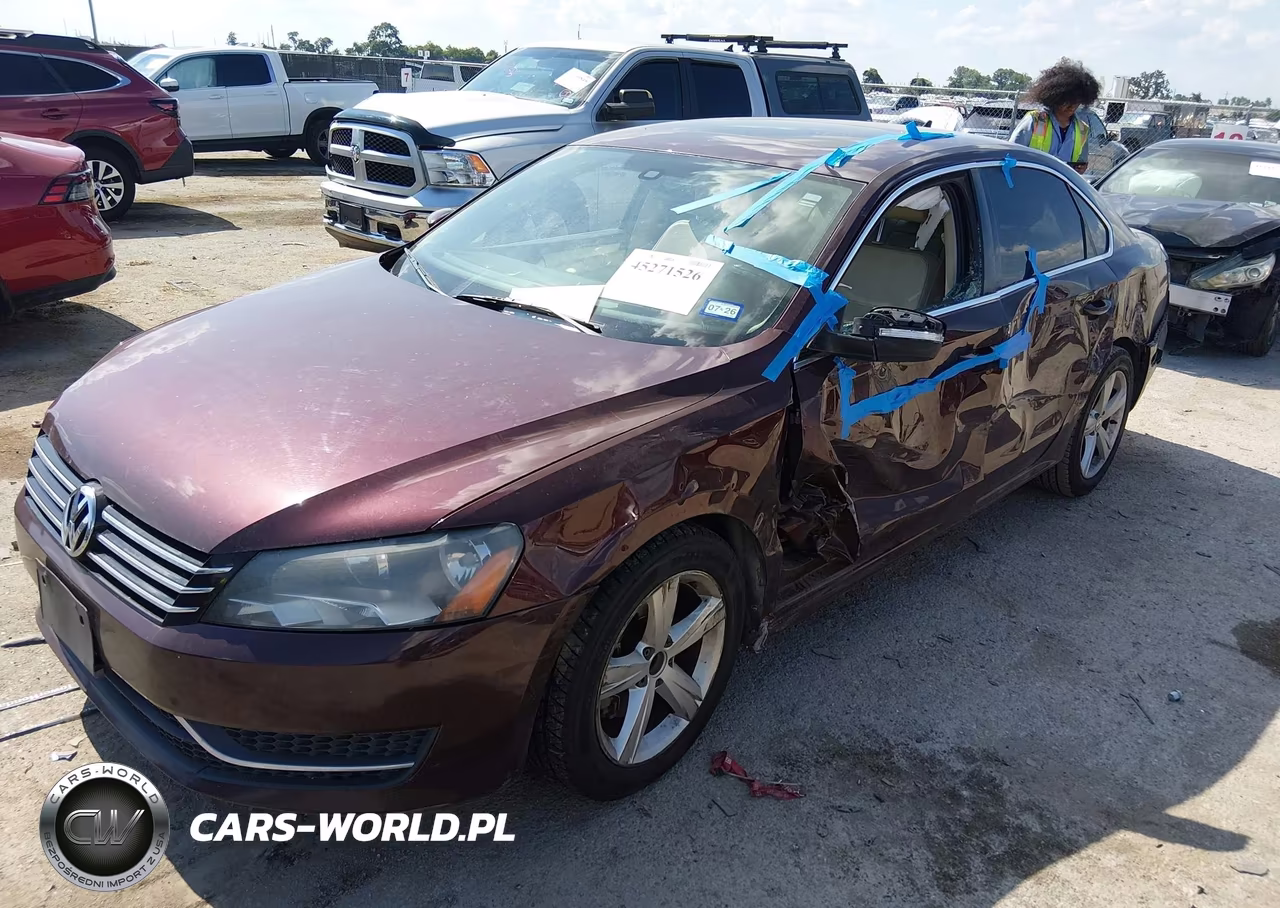 2013 Volkswagen Passat 2.5L Se VIN:1VWBH7A36DC135827 - 2