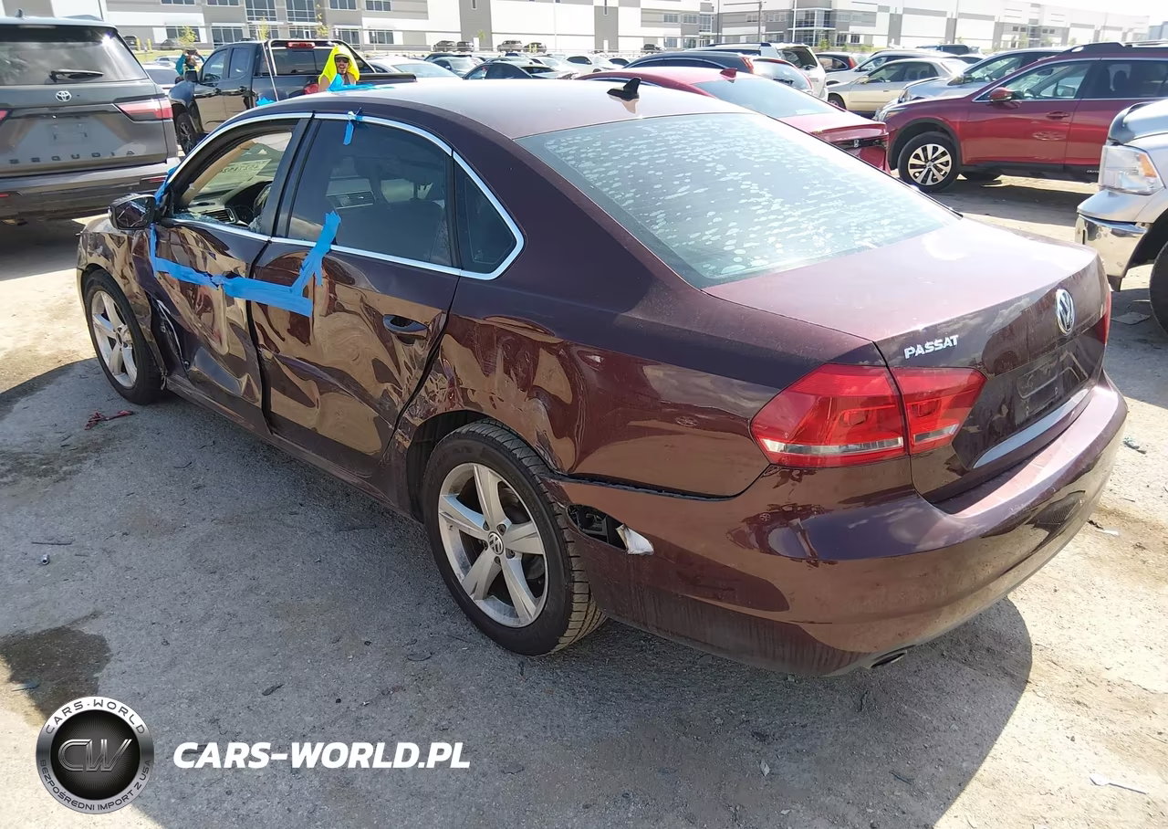 2013 Volkswagen Passat 2.5L Se VIN:1VWBH7A36DC135827 - 3