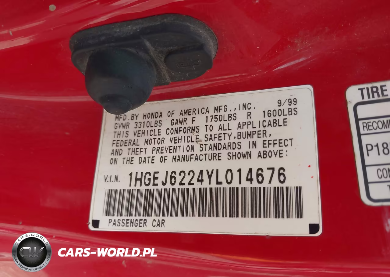 2000 Honda Civic Dx VIN:1HGEJ6224YL014676 - 9