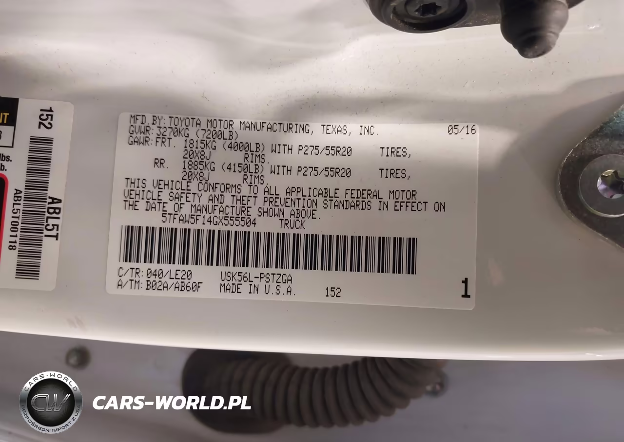 2016 Toyota Tundra Platinum 5.7L V8 VIN:5TFAW5F14GX555504 - 9