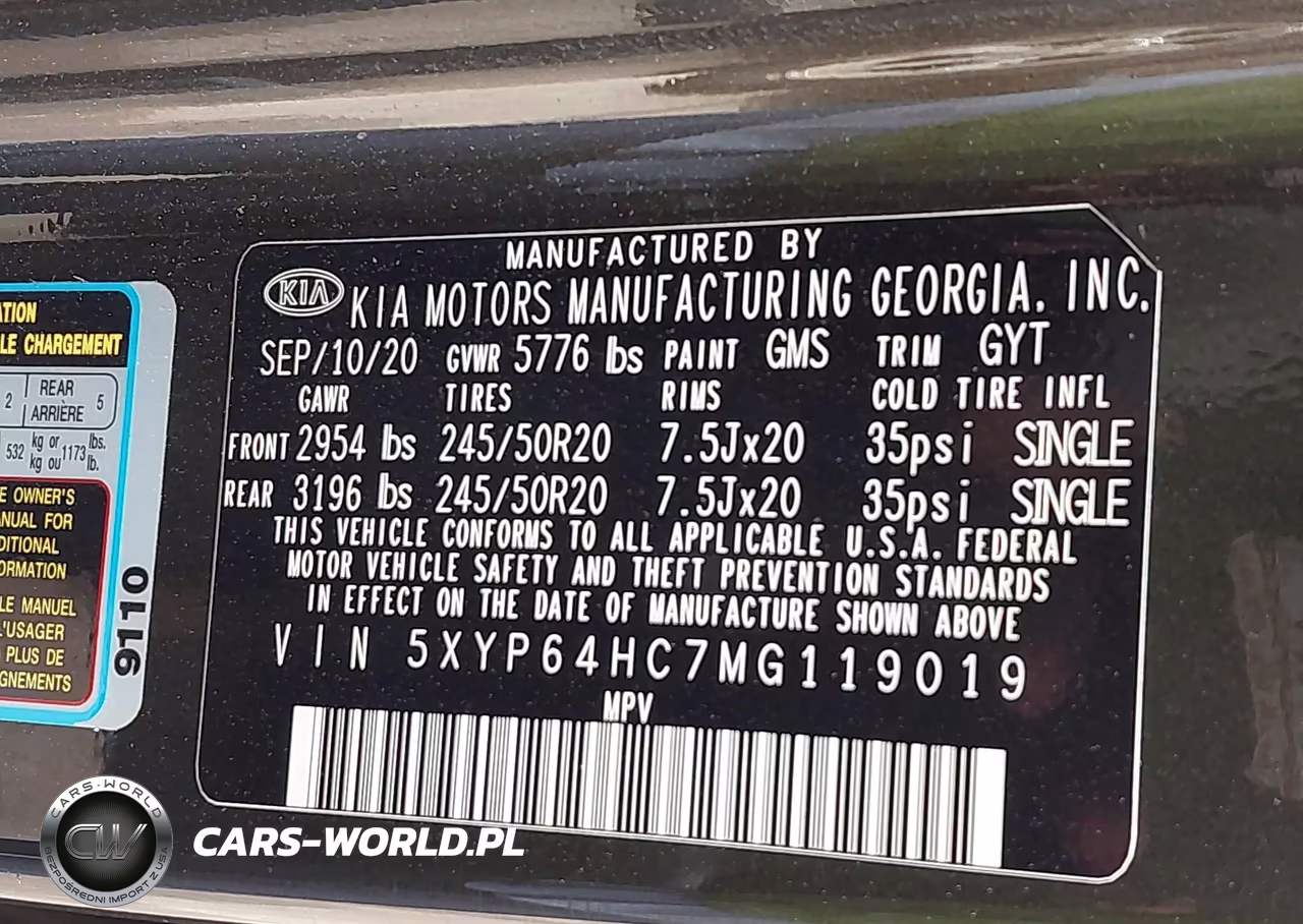 2021 Kia Telluride S VIN:5XYP64HC7MG119019 - 9