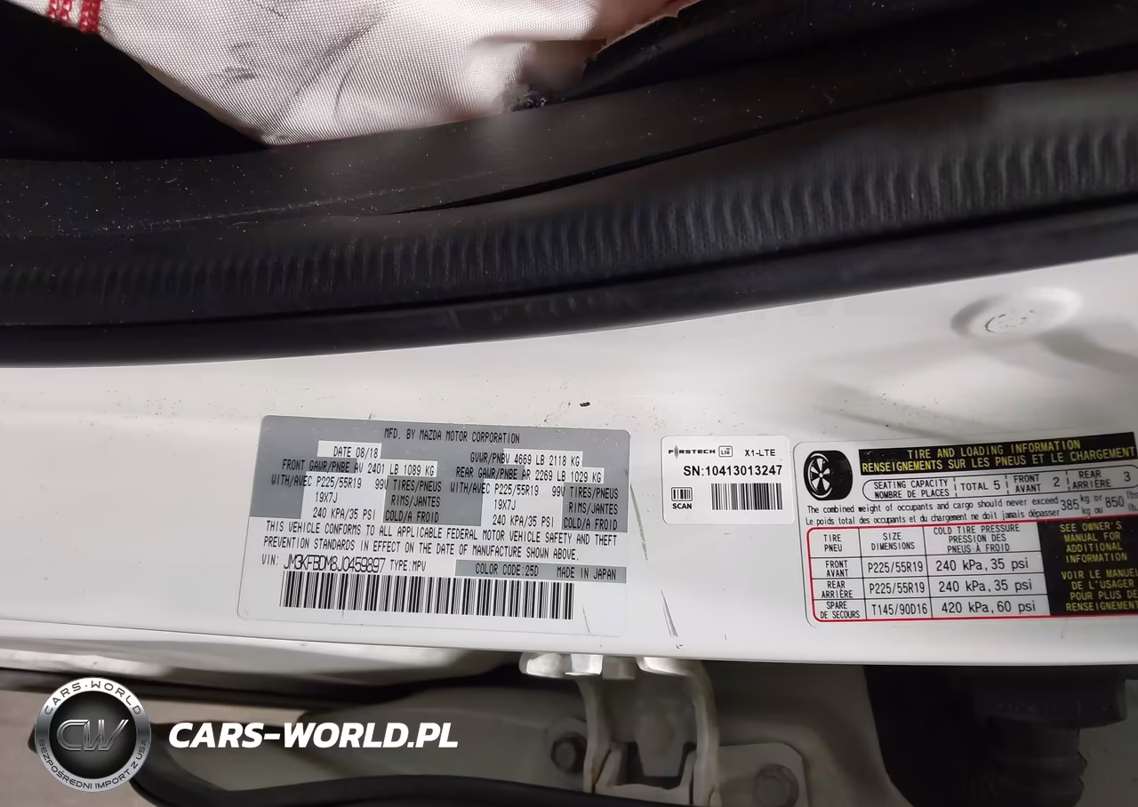 2018 Mazda Cx-5 Grand Touring VIN:JM3KFBDM8J0459897 - 9