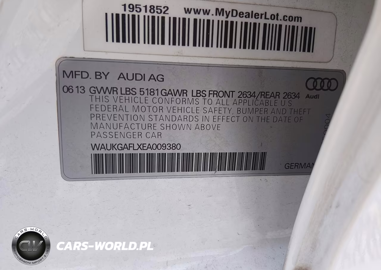 2014 Audi S4 3.0T Premium Plus VIN:WAUKGAFLXEA009380 - 9