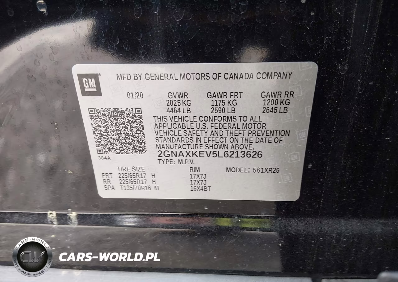 2020 Chevrolet Equinox Fwd Lt 1.5L Turbo VIN:2GNAXKEV5L6213626 - 9
