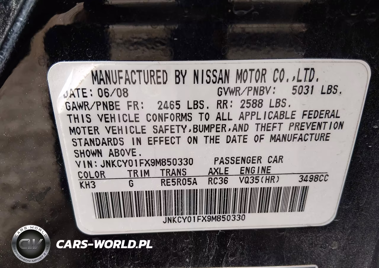 2009 Infiniti M35X VIN:JNKCY01FX9M850330 - 9