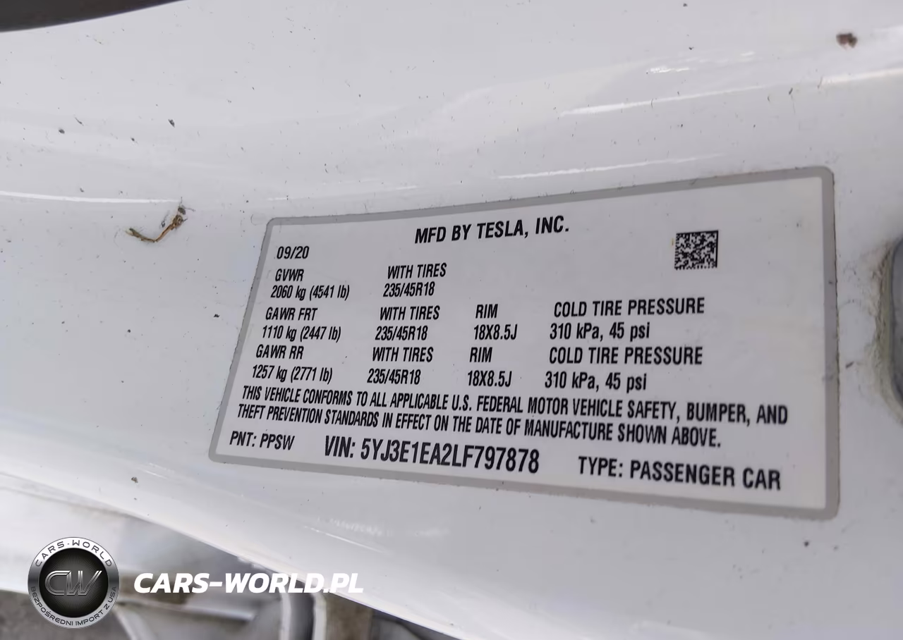 2020 Tesla Model 3 Standard Range Plus Rear-Wheel Drive-Standard Range Rear-Wheel Drive VIN:5YJ3E1EA2LF797878 - 9