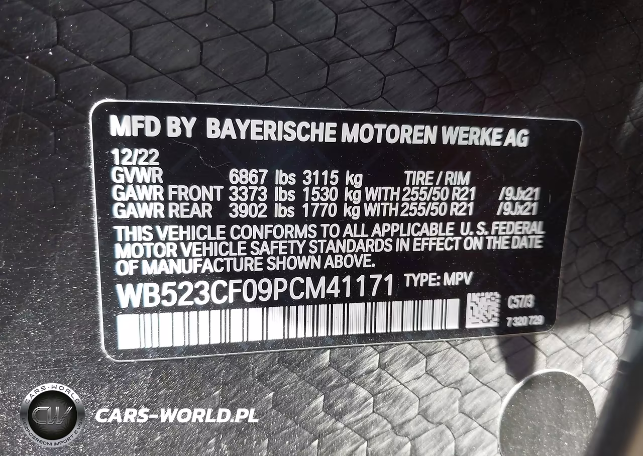 2023 BMW Ix xDrive50 VIN:WB523CF09PCM41171 - 9