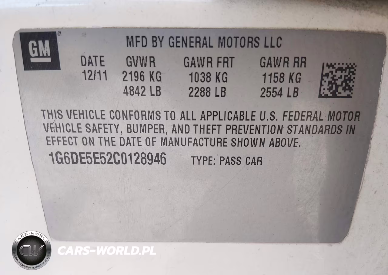 2012 Cadillac Cts Luxury VIN:1G6DE5E52C0128946 - 9