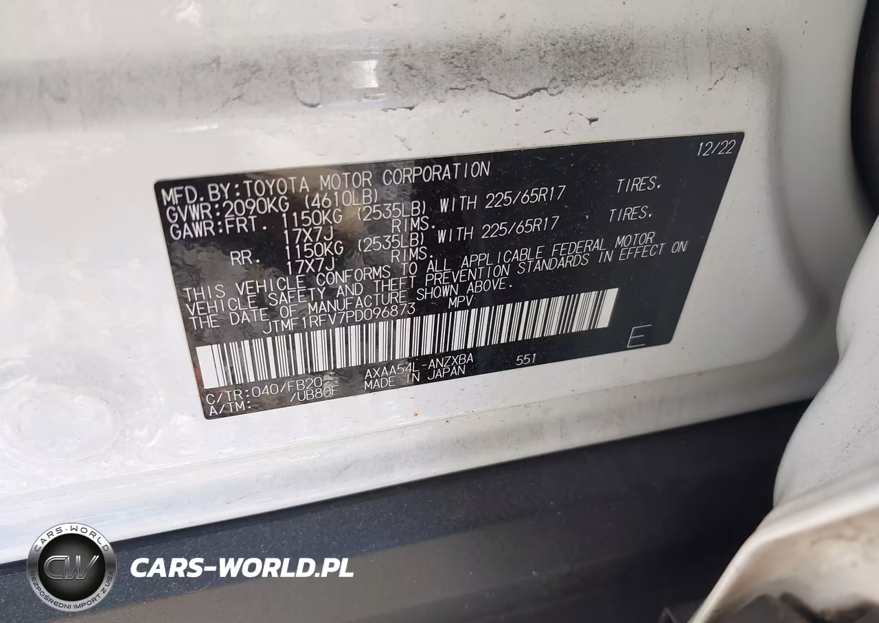 2023 Toyota Rav4 Le VIN:JTMF1RFV7PD096873 - 9