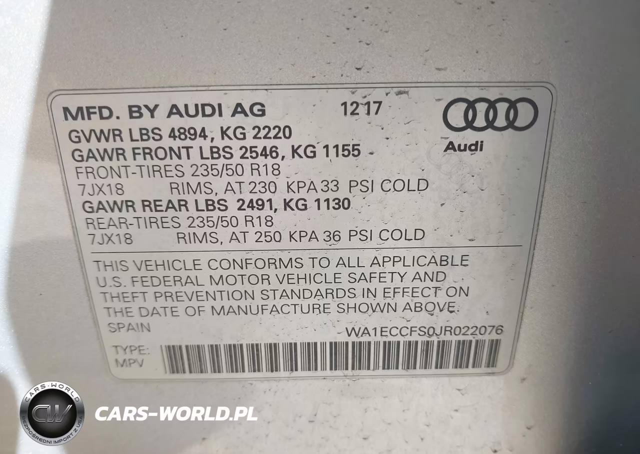 2018 Audi Q3 2.0T Premium-2.0T Sport Premium VIN:WA1ECCFS0JR022076 - 9