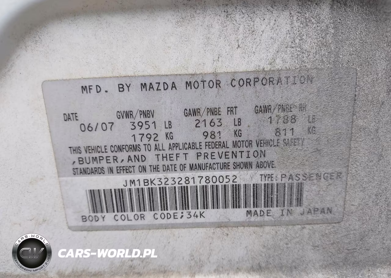 2008 Mazda Mazda3 S Touring VIN:JM1BK323281780052 - 9