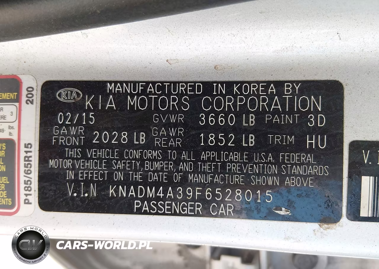 2015 Kia Rio Lx VIN:KNADM4A39F6528015 - 9