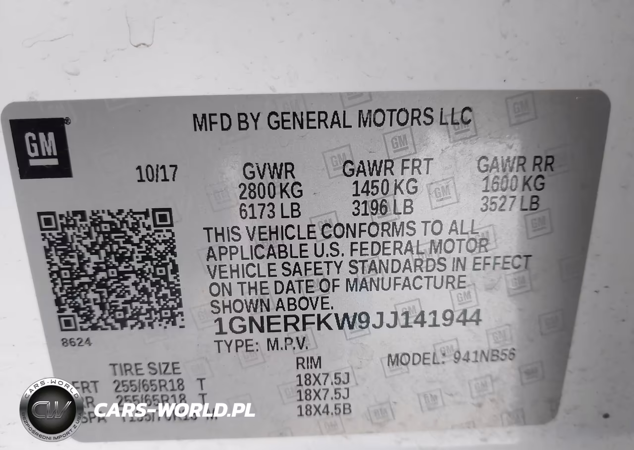 2018 Chevrolet Traverse Ls VIN:1GNERFKW9JJ141944 - 9