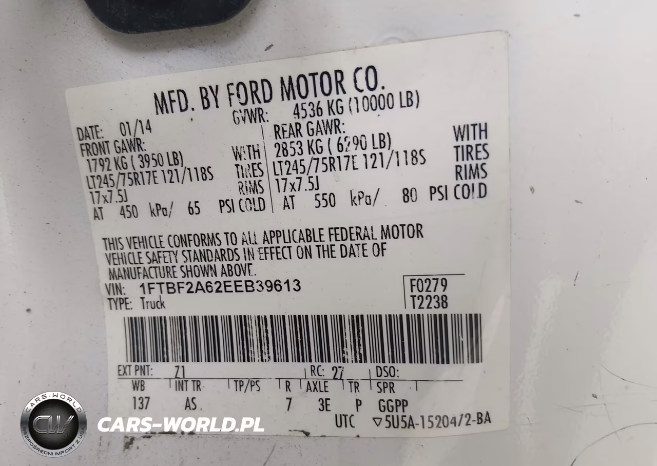2014 Ford F-250 Xl VIN:1FTBF2A62EEB39613 - 9