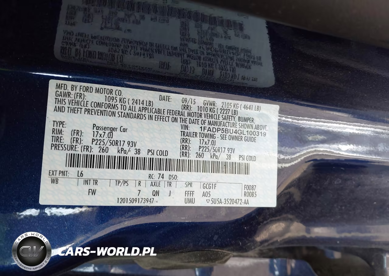 2016 Ford C-Max Hybrid Sel VIN:1FADP5BU4GL100319 - 9