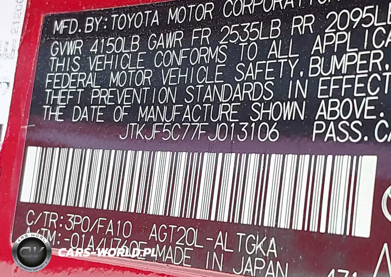 2015 Scion Tc VIN:JTKJF5C77FJ013106 - 9