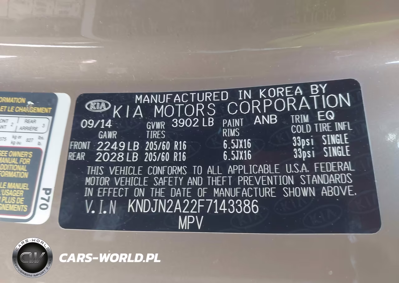 2015 Kia Soul VIN:KNDJN2A22F7143386 - 9